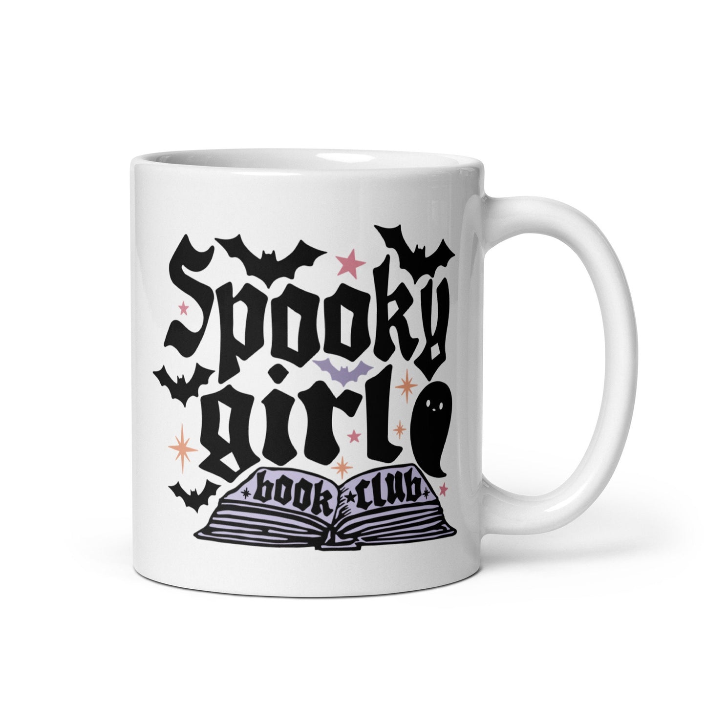 Spooky Girl Book Club Mug | Scary Stories Bookworm Gift | Spooky Reading Cup | Fall Halloween Bookish Coffee Cup