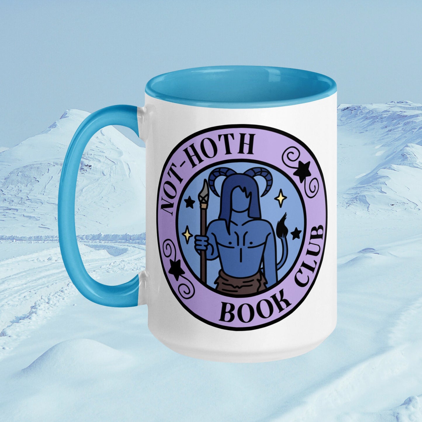 Not Hoth Book Club Mug | Alien Smut Bookish Mug | Sci Fei Monster Romance Coffee Cup | Barbarian Book Lover Gift | Ice Planet Merch