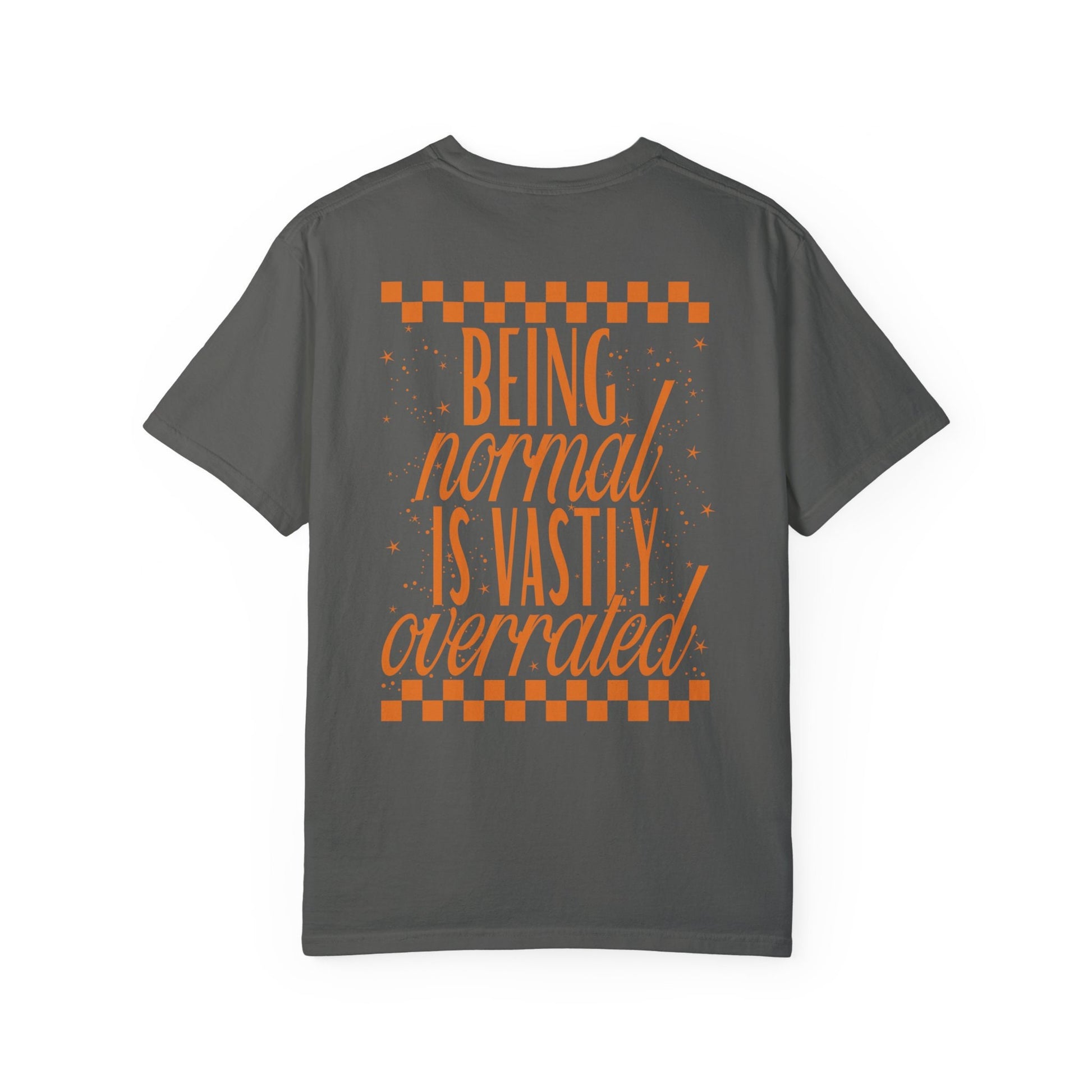 Being normal is vastly overrated halloween tshirt | Spooky Season Black and Orange Shirt | Halloween Town Tee | 90s Nostalgia Halloween