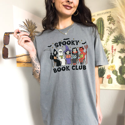 Spooky Book Club Tshirt | Halloween Bookish Shirt | Spooky Cute Fall Tee | Witchy Reader Merch | Horror Reader Gifts | Halloween Lover