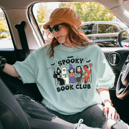 Spooky Book Club Tshirt | Halloween Bookish Shirt | Spooky Cute Fall Tee | Witchy Reader Merch | Horror Reader Gifts | Halloween Lover