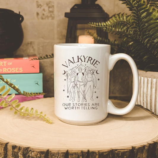 Officially Licensed Valkyrie ACOTAR Coffee Mug | SJM Bookish Merch | FMC Nesta Gwyn Emerie | Sarah J Maas Gifts | Fantasy Reader Cup