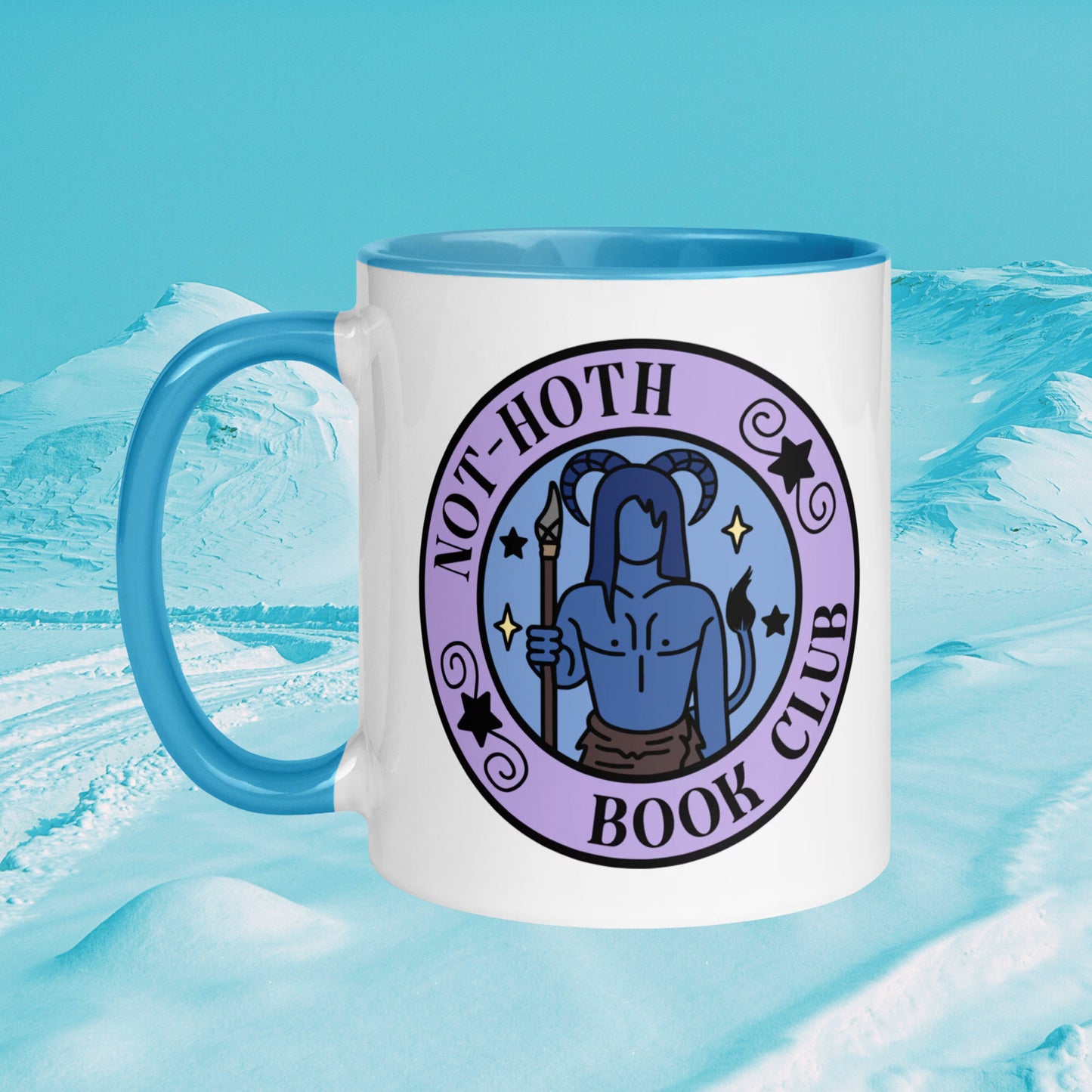 Not Hoth Book Club Mug | Alien Smut Bookish Mug | Sci Fei Monster Romance Coffee Cup | Barbarian Book Lover Gift | Ice Planet Merch