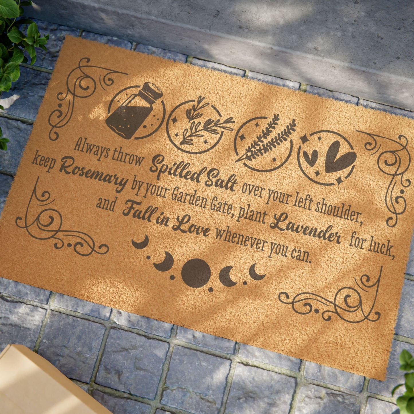 Practical Magic Doormat | Cozy Fall Door Mat | Witchy Halloween Home Decor | Theres a Little Witch In All of Us | Always Throw Spilled Salt