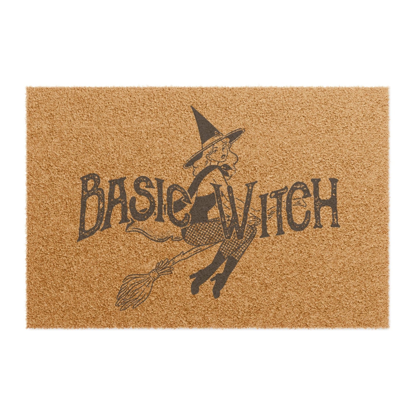 Basic Witch Doormat | Witchy Halloween Home Decor | Vintage Witch Fall Doormat | Witchy House Gifts | Spooky Cute Halloween Lover