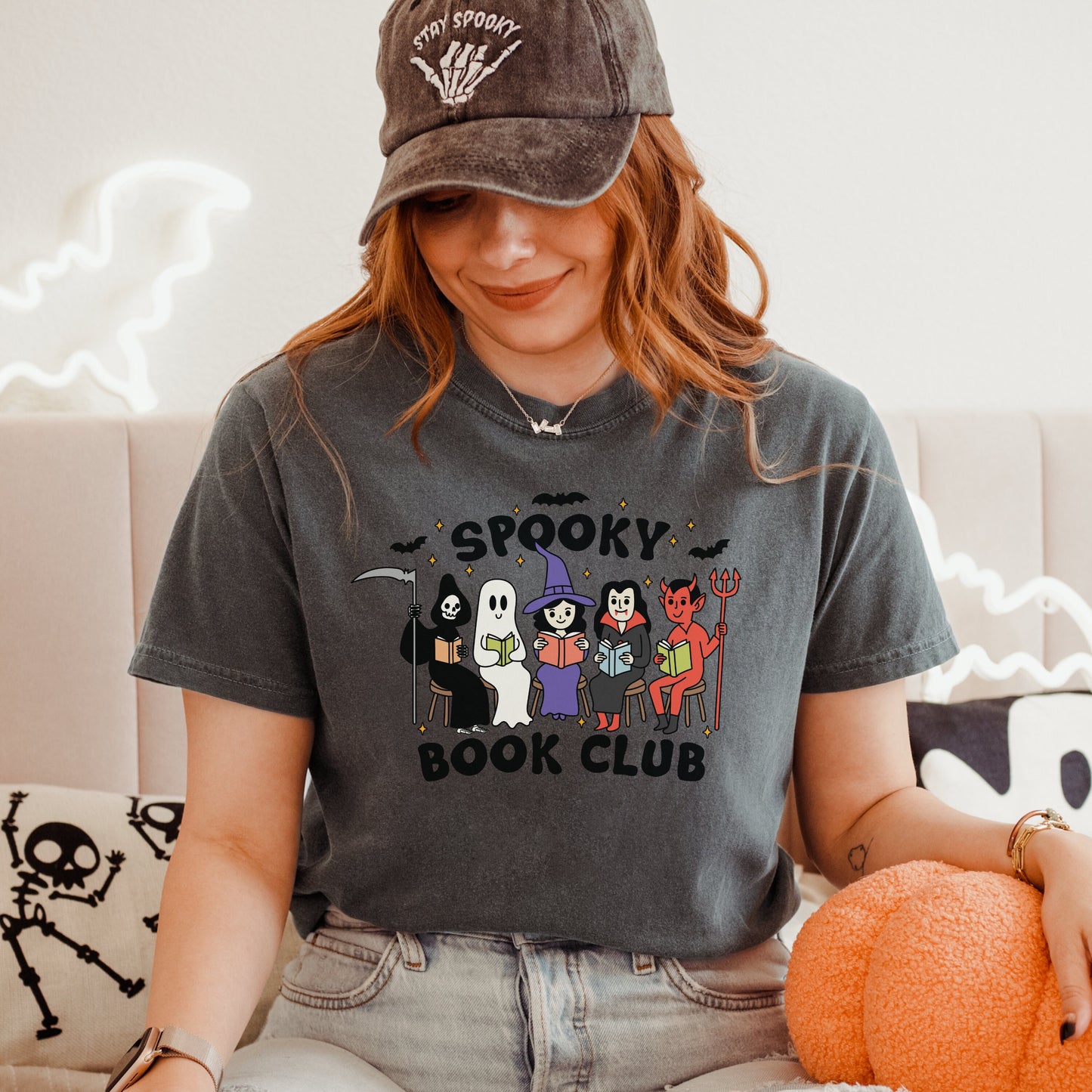 Spooky Book Club Tshirt | Halloween Bookish Shirt | Spooky Cute Fall Tee | Witchy Reader Merch | Horror Reader Gifts | Halloween Lover