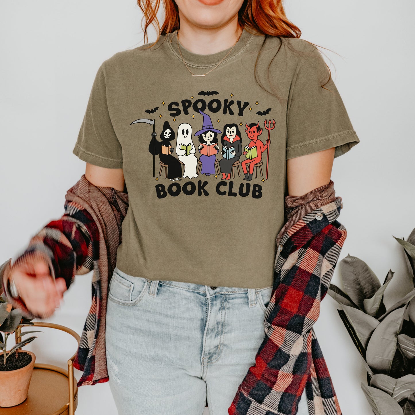 Spooky Book Club Tshirt | Halloween Bookish Shirt | Spooky Cute Fall Tee | Witchy Reader Merch | Horror Reader Gifts | Halloween Lover