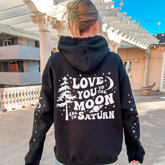 Love you to the Moon and to Saturn Hoodie | Folklore Era Merch | Seven Sweatshirt | TS Era Tour Outfit | Taylor Fan Gifts