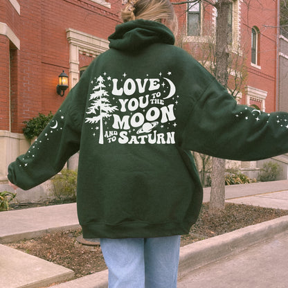 Love you to the Moon and to Saturn Hoodie | Folklore Era Merch | Seven Sweatshirt | TS Era Tour Outfit | Taylor Fan Gifts