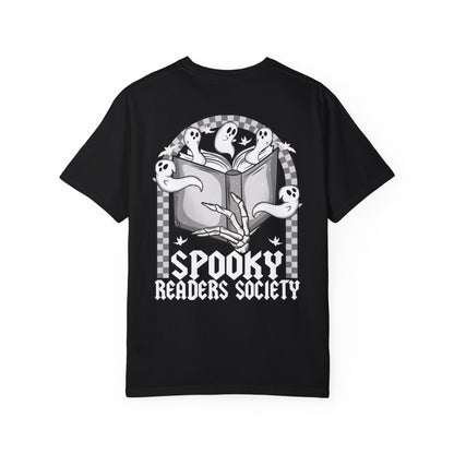 Spooky Reader Society Tshirt | Halloween Book Club Shirt | Spooky Cute Horror Lover Gifts | Bookish Ghost Shirt | Fall Reading Merch