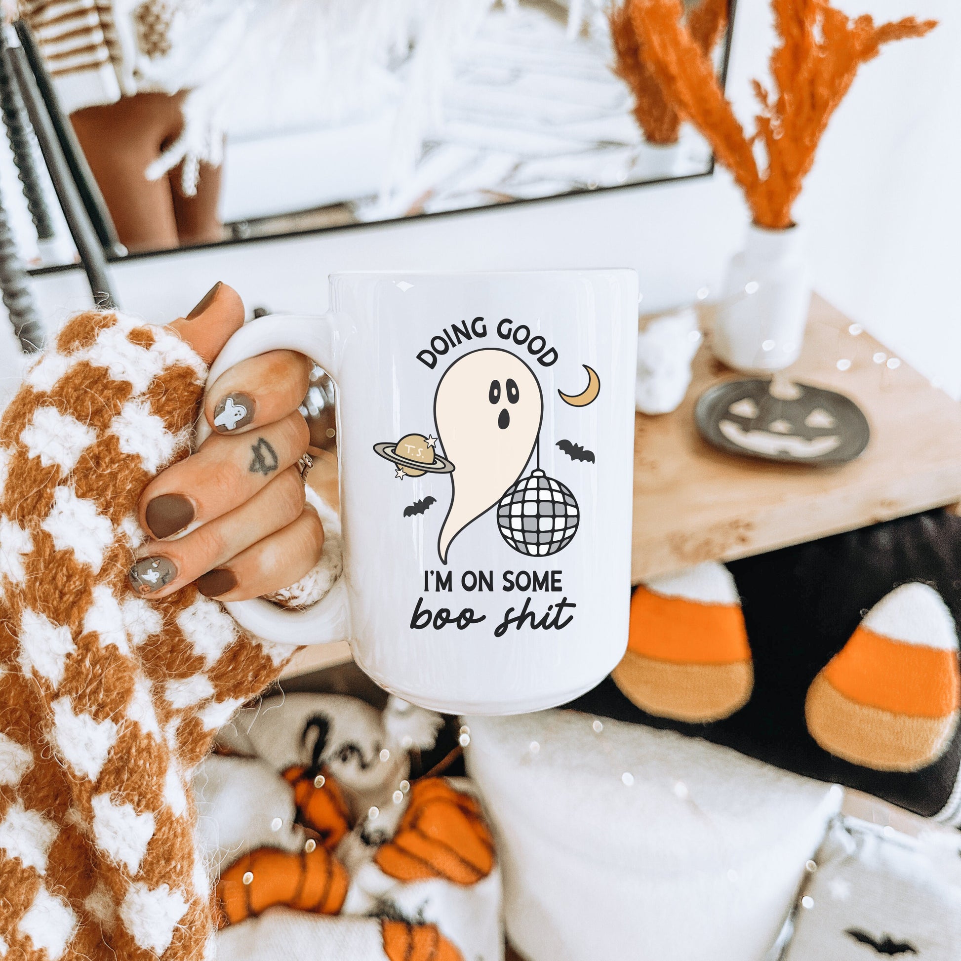 Doing Good I'm on some Boo Shit | The 1 Folklore Halloween Mug | Spooky Cute Fall | Swift Halloween | Taylor Fan Gifts | Folklore Era Gift