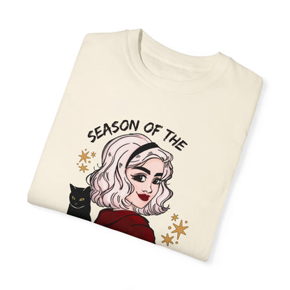 Season of the Witch Tshirt | Sabrina Halloween Shirt | Teenage Witch Spooky Season Shirt | Binx Black Cat Lover | Spooky Cute Witchy Gift