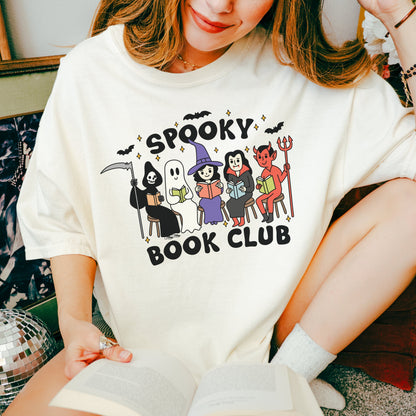 Spooky Book Club Tshirt | Halloween Bookish Shirt | Spooky Cute Fall Tee | Witchy Reader Merch | Horror Reader Gifts | Halloween Lover