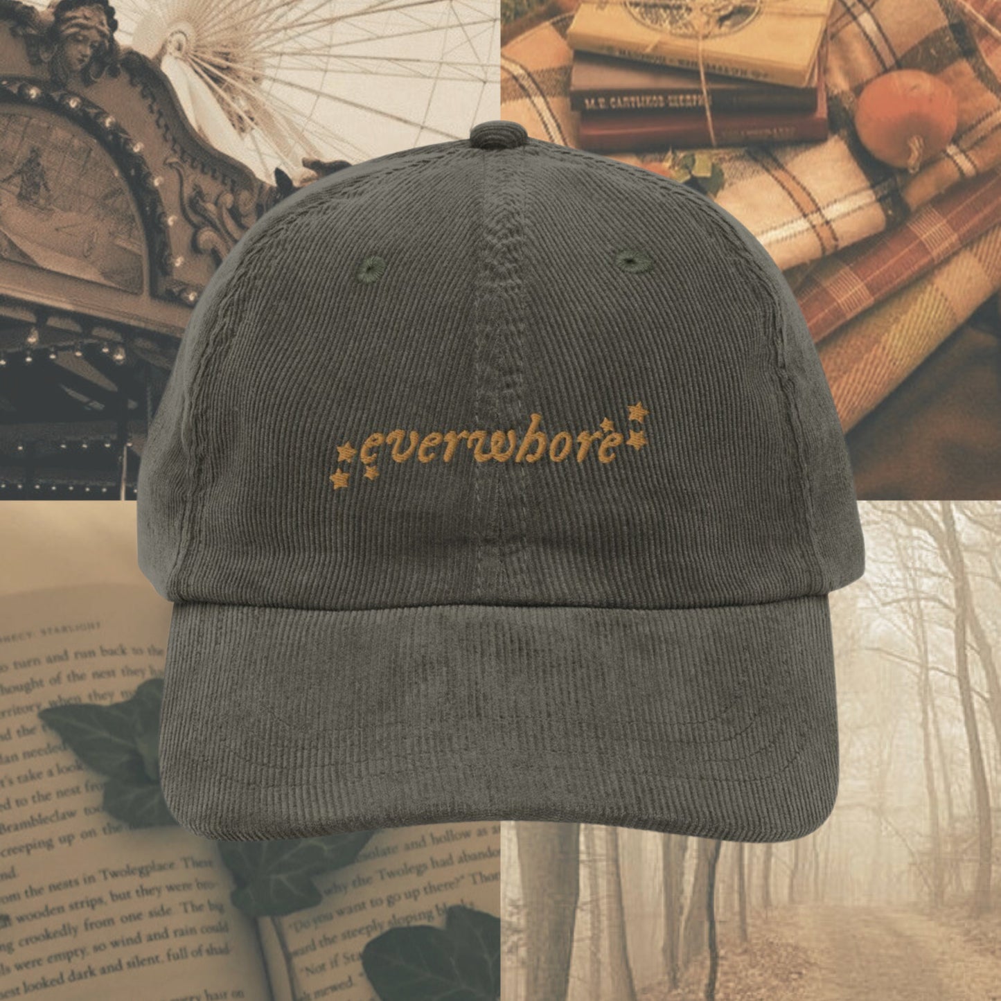 Everwhore Embroidered Hat | Evermore Era Merch | Folklore Evermore Sister Album | Taylor Fan Gifts | Era Tour Outfit | Swift Accessories