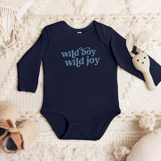 Wild Boy Wild Joy Long Sleeve Onesie Infant Sizes | Matching Mommy and Son Taylor Outfits | Era Tour Onsie | Swift Baby Gifts