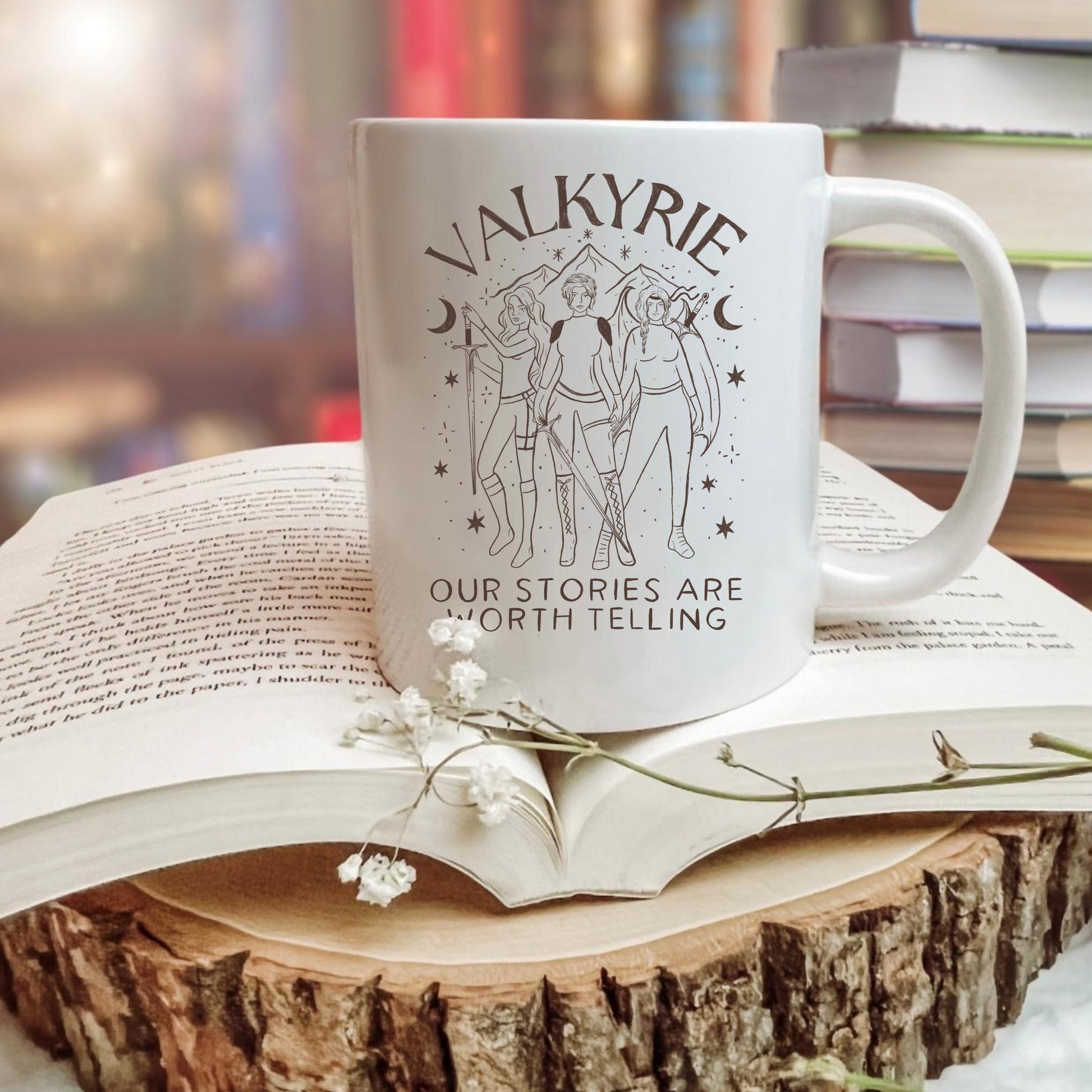 Officially Licensed Valkyrie ACOTAR Coffee Mug | SJM Bookish Merch | FMC Nesta Gwyn Emerie | Sarah J Maas Gifts | Fantasy Reader Cup