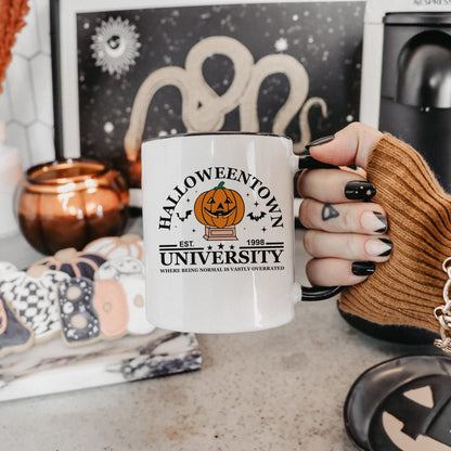 Halloween town university Mug | spooky season coffee cup | classic Halloween 90s nostalgic | Halloween lover gift | Fall Coffee Bar