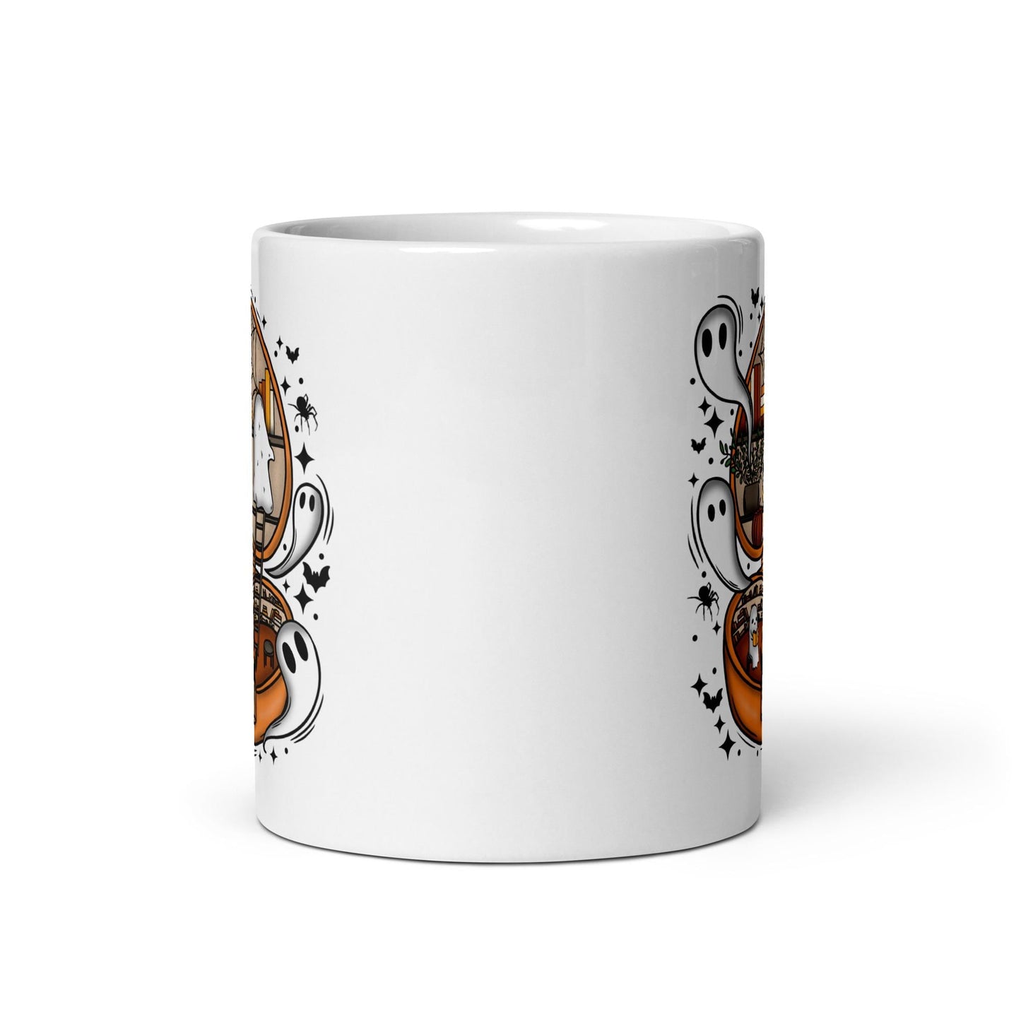 White glossy mug