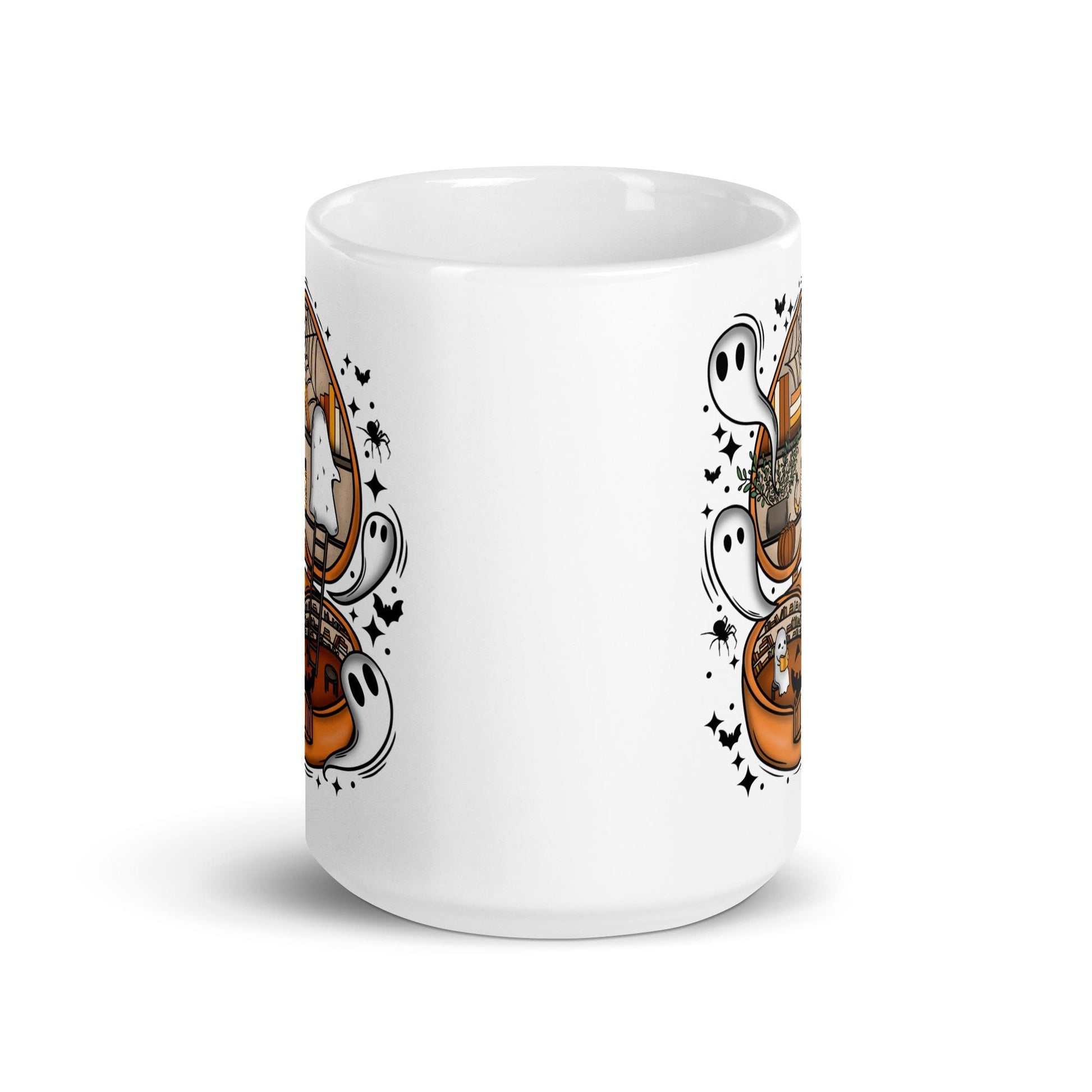 White glossy mug