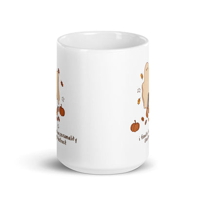 White glossy mug