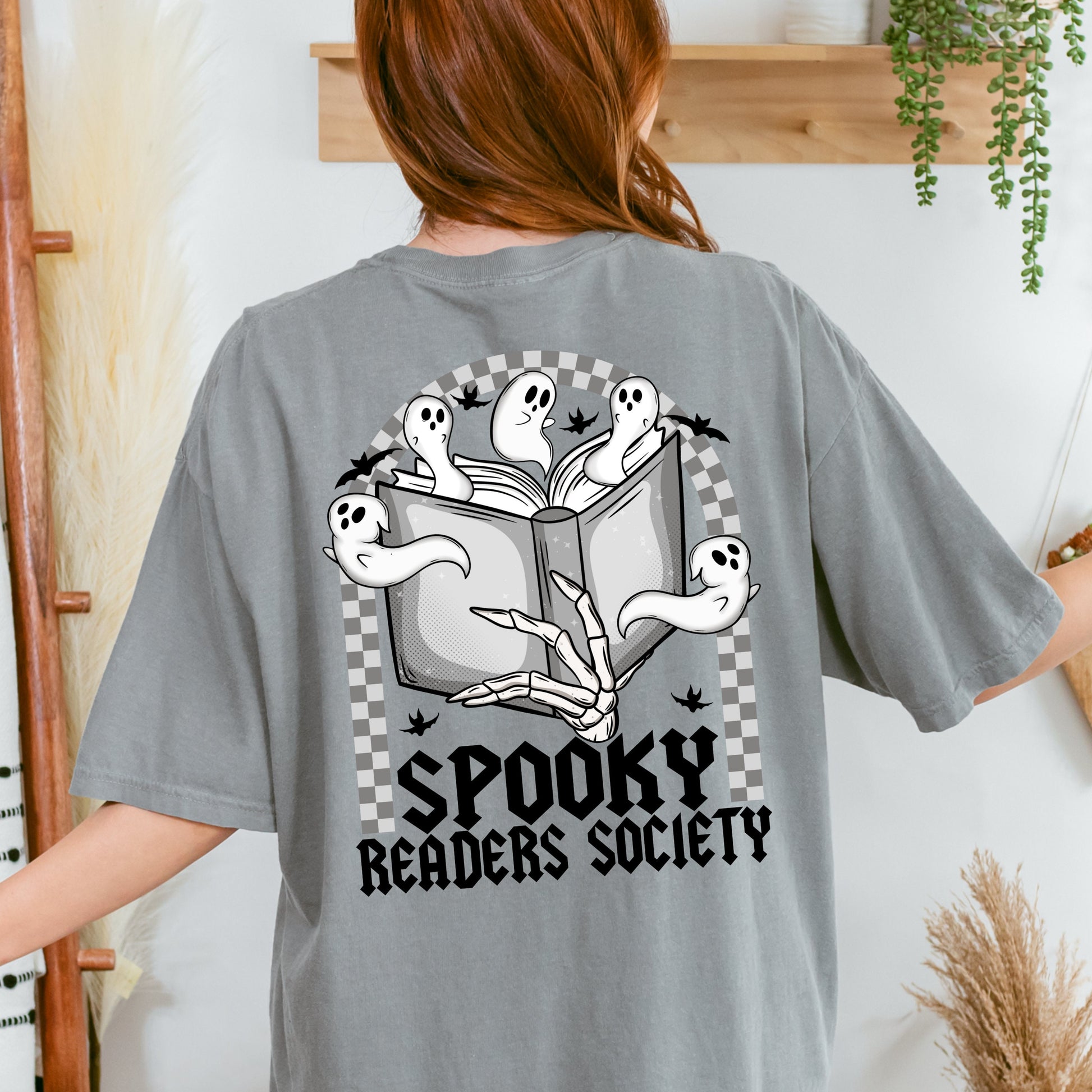 Spooky Reader Society Tshirt | Halloween Book Club Shirt | Spooky Cute Horror Lover Gifts | Bookish Ghost Shirt | Fall Reading Merch