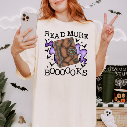 Read More Booooks Tshirt | Spooky Read More Books Halloween Shirt | Hocus Pocus Witchy Bookish Shirt | 90s Halloween Nostalgia