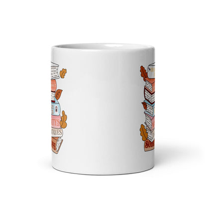 White glossy mug