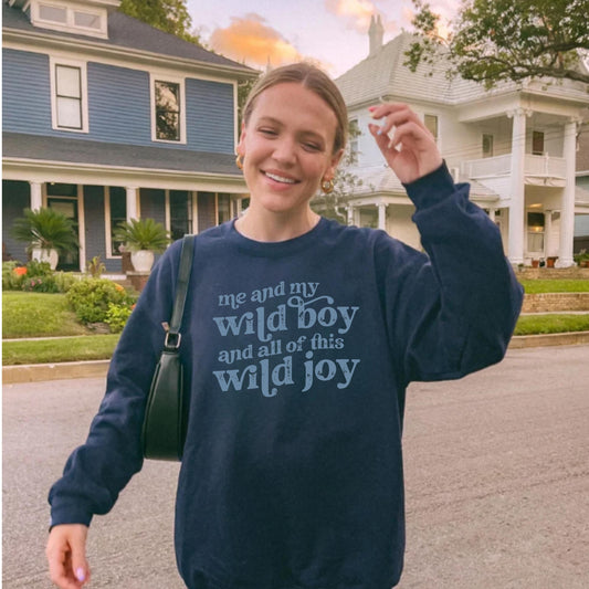 Wild Boy Wild Joys Sweatshirt | Matching Mommy and Me Eras Outfit | TTPD Mom Crewneck | But Daddy I Love Him