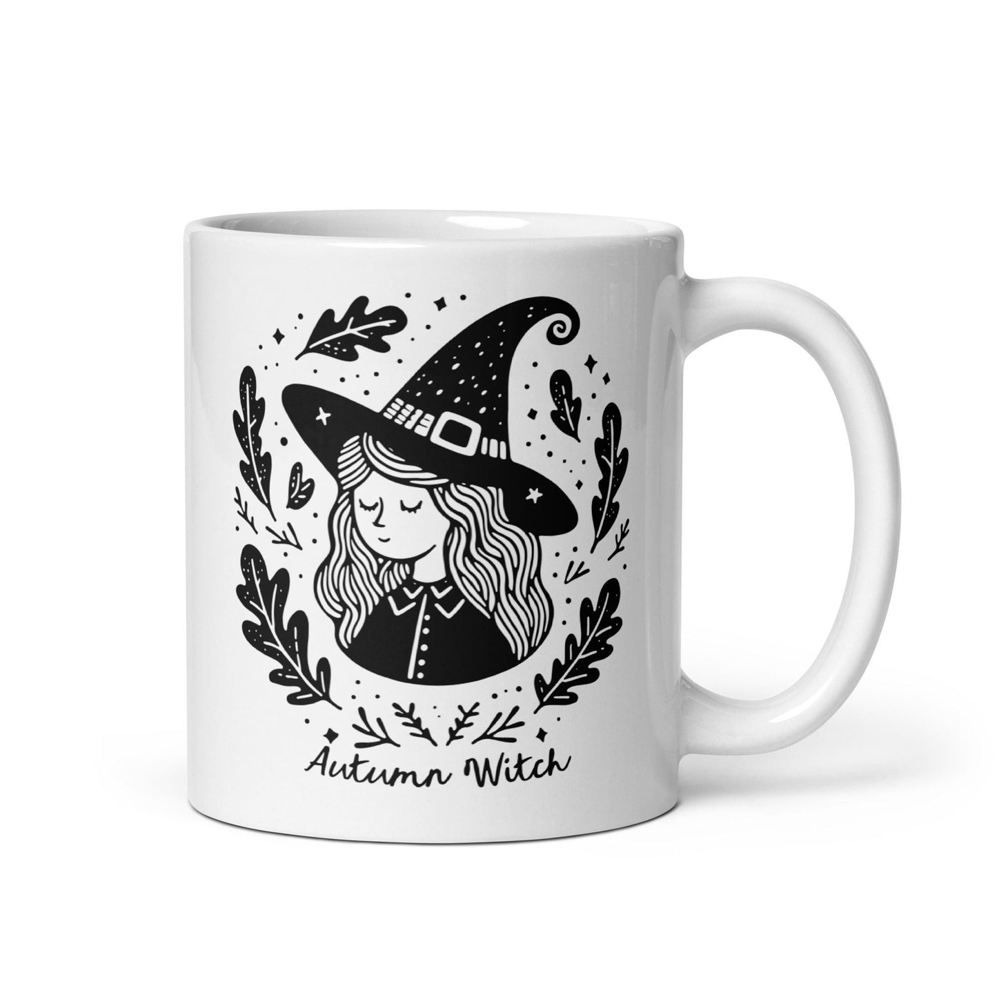 Autumn Witch Coffee Mug | Witchy Fall Tea Cup | Gift for Witch | Fall Coffee Bar | Cute Cozy Autumn | Spooky Cute Witch Mug