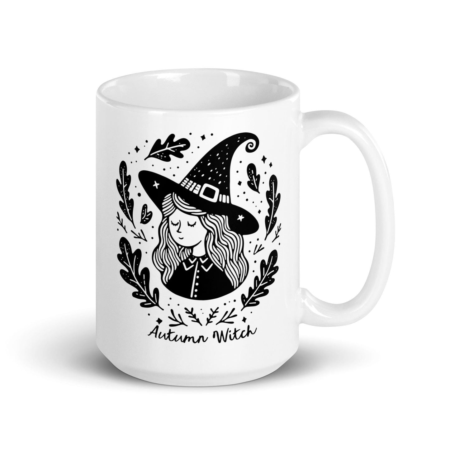 Autumn Witch Coffee Mug | Witchy Fall Tea Cup | Gift for Witch | Fall Coffee Bar | Cute Cozy Autumn | Spooky Cute Witch Mug