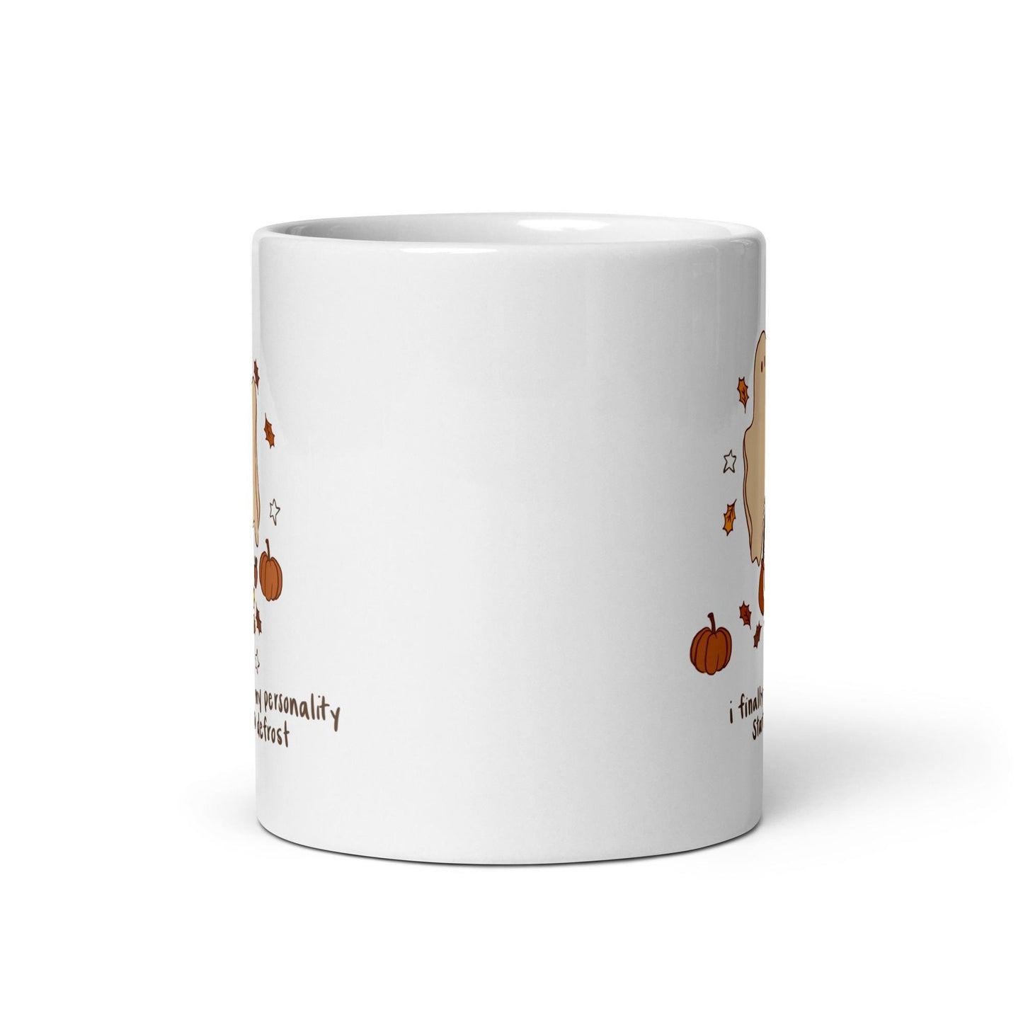 White glossy mug