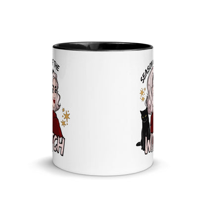 Sabrina Witchy | Season of the Witch Coffee Mug | Fall Autumn Witch Vibes | Halloween Lover Gift | Salem Binx Black Cat