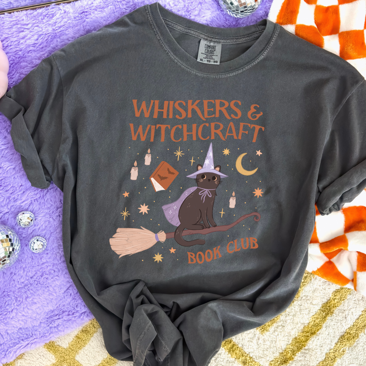 Whiskers & Witchcraft Book Club Tshirt