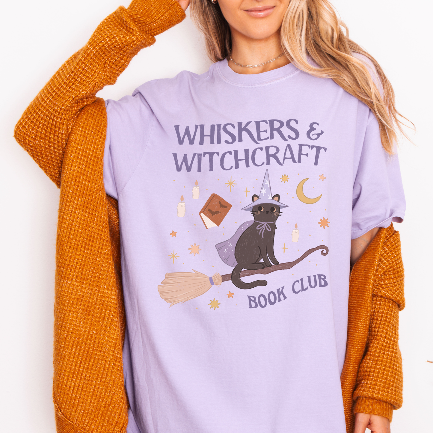 Whiskers & Witchcraft Book Club Tshirt