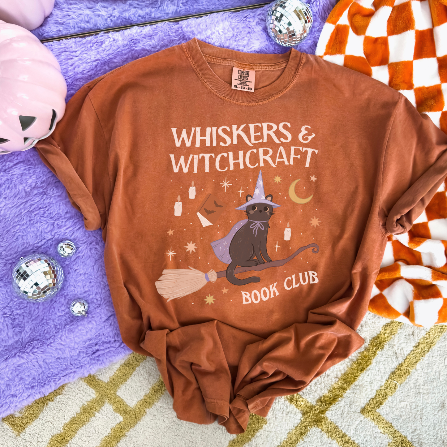 Whiskers & Witchcraft Book Club Tshirt