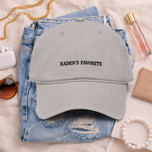 Xaden's Favorite Book Boyfriend Garment washed baseball cap