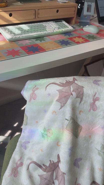 Fantasy Reader Plush Throw Blanket