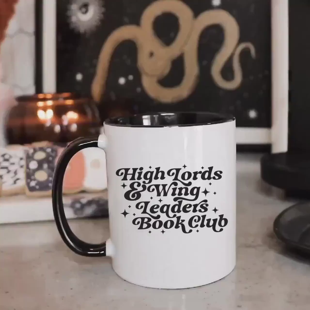 Highlord and Wingleader Book Club Mug | Fantasy Reader Bookish Mug | Coffee and Tea Cup for Bookworm | Gift for Reader | Romantacy Booktok