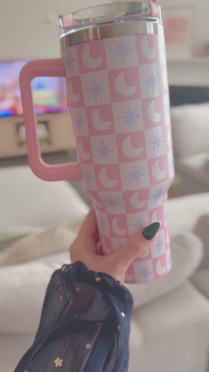 Pastel Celestial Witchy 40 oz Thermal Tumbler