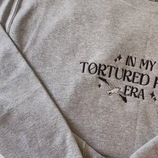 Embroidered In My Tortured Poets Era Crewneck Sweatshirt | TTPD Merch | Taylor Fan Gifts | The Albotoros and Bolter | cute swift shirt