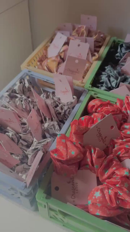 Fantasy Reader Pink Dragon Rider Satin Scrunchie, Bookish Hair Accessories, Bookworm Gift Shop, Reader Christmas Stocker Stuffer