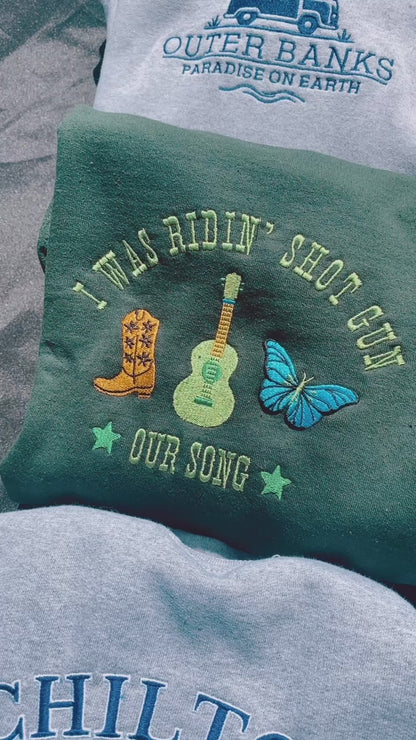 I'd Lie Debut Embroidered Sweatshirt