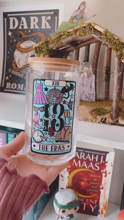 The Eras Tarot Card Glass | Taylor Iced Coffe Glass