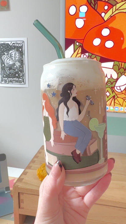 Practical Magic Iced Coffee Glass | Witchy Book Shelf