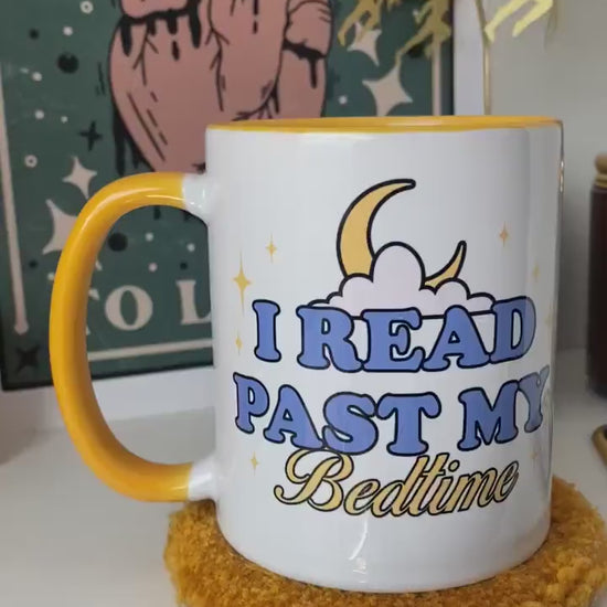 I Read Past My Bedtime Bookish Coffee Mug | Up Late Reading | Gift for Reader | Bookworm Cup | Bookish Merch | Trendy Booktok Bookstagram