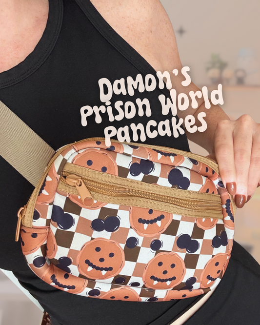 Damon's Prison World Pancakes TVD Crossbody Bag