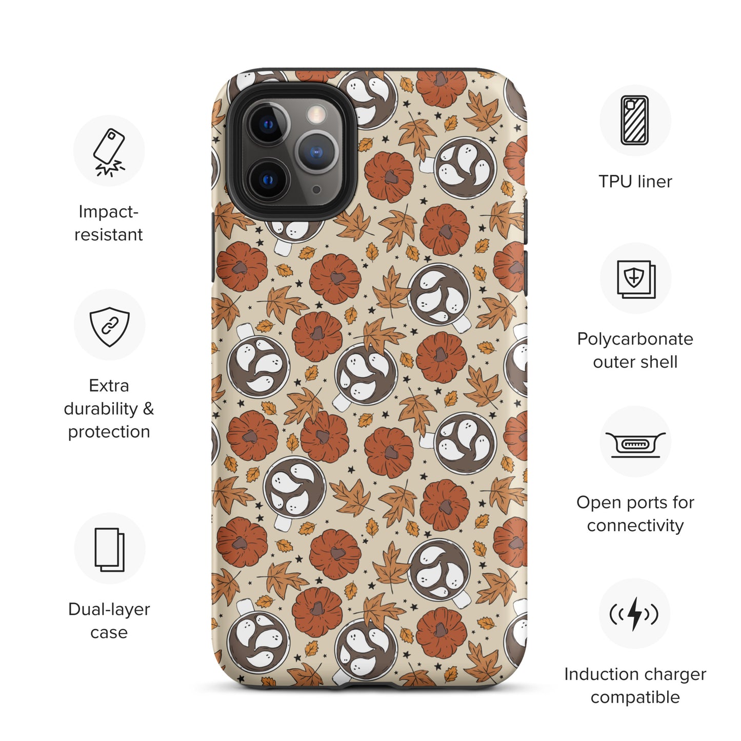 Cozy Autumn Ghost and Hot CoCo Tough Case for iPhone®