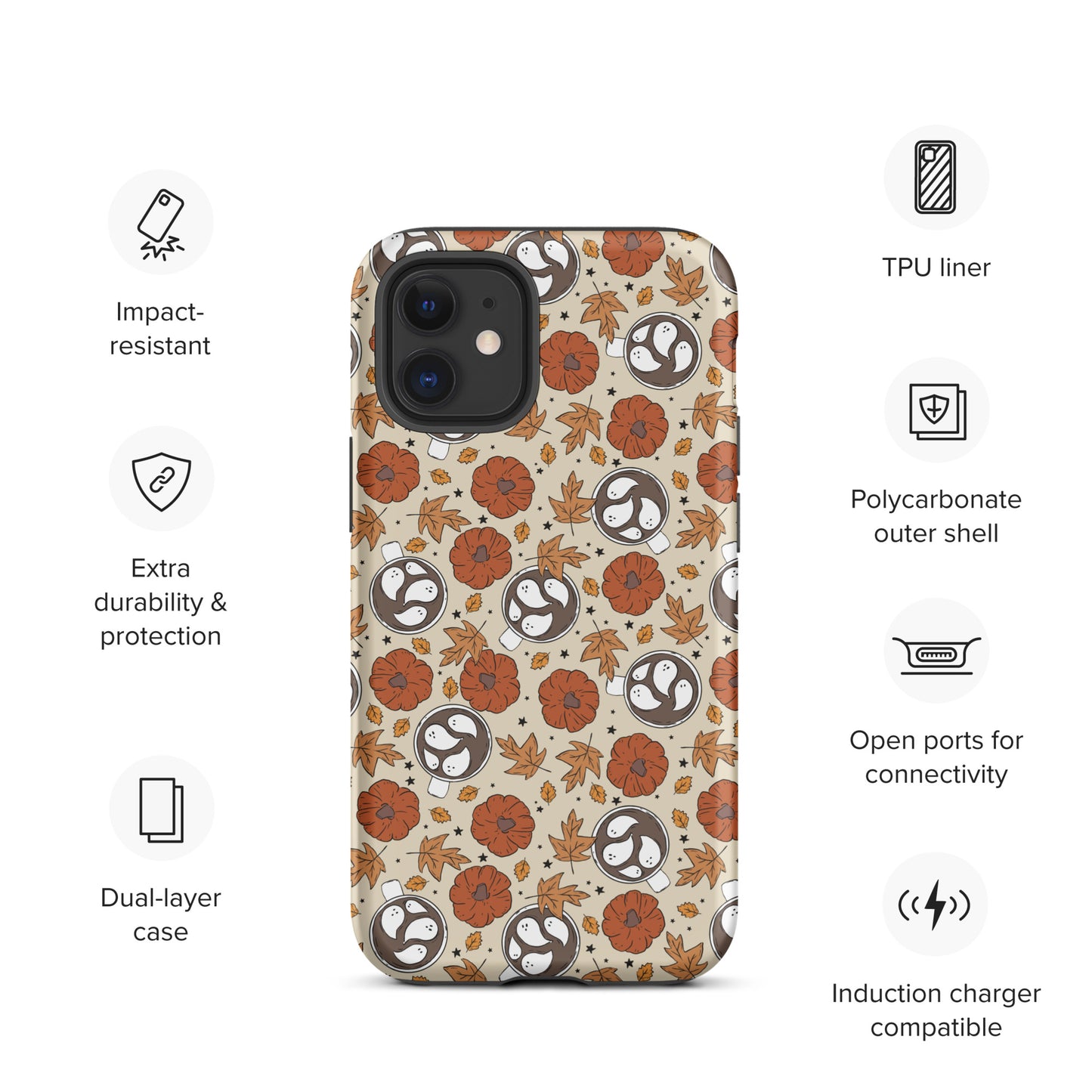 Cozy Autumn Ghost and Hot CoCo Tough Case for iPhone®