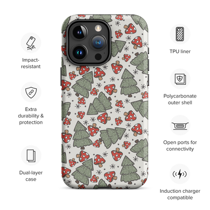 Winter Woodland Mushroom Phone Case