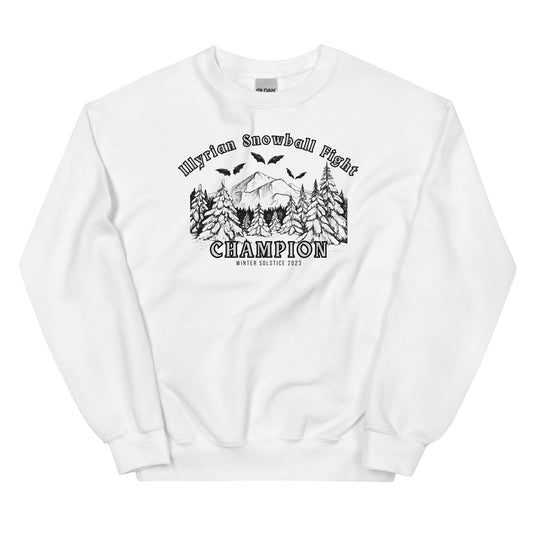 Illyrian Snowball Champaign Sweatshirt | ACOTAR Bookish Holiday Crewneck | Bay Boys Fan Club | Rhysand Cassian Azriel Night Court Merch